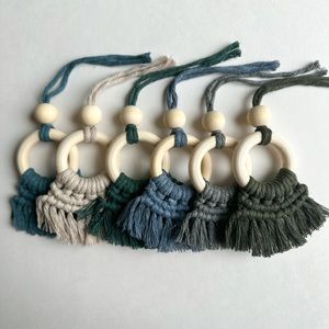 Macrame Fringe Rear View Mirror Car Charms